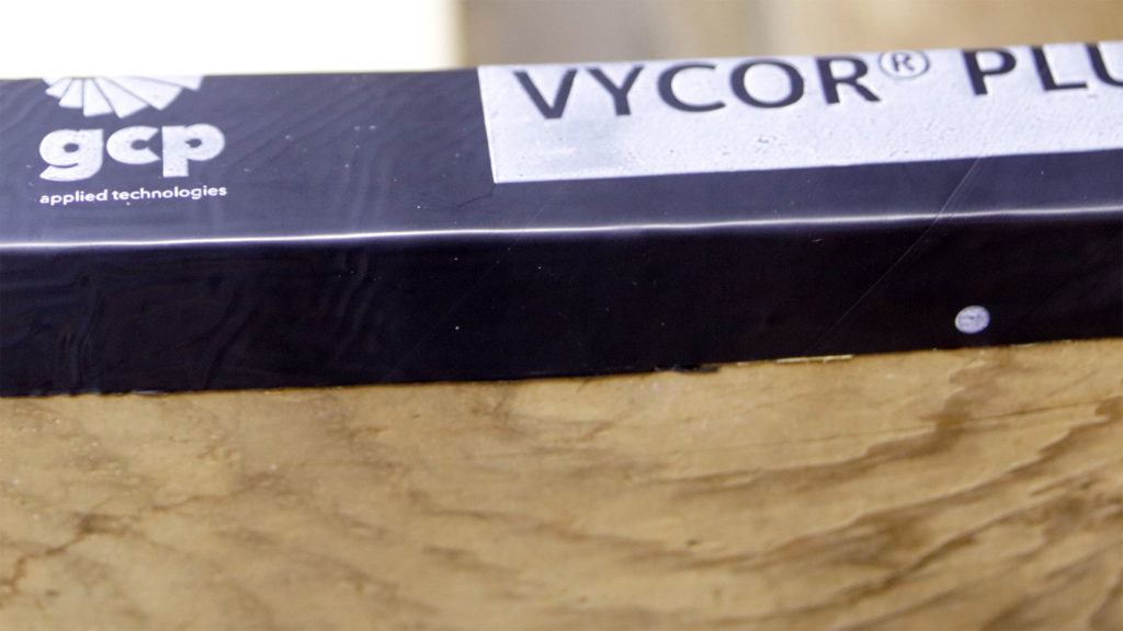 Vycor rubber for top of joist