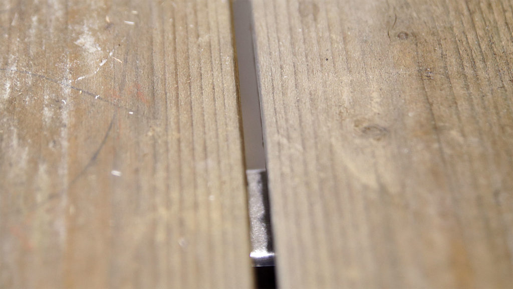 Deck boards on top of aluminum tape