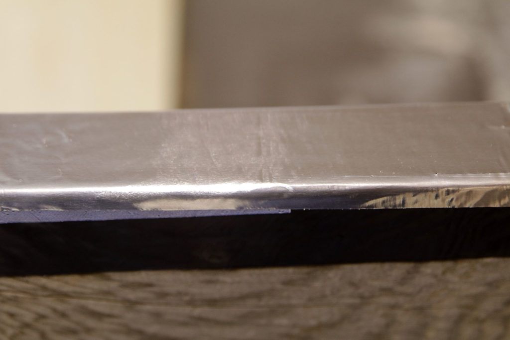 Aluminum tape on top of joist