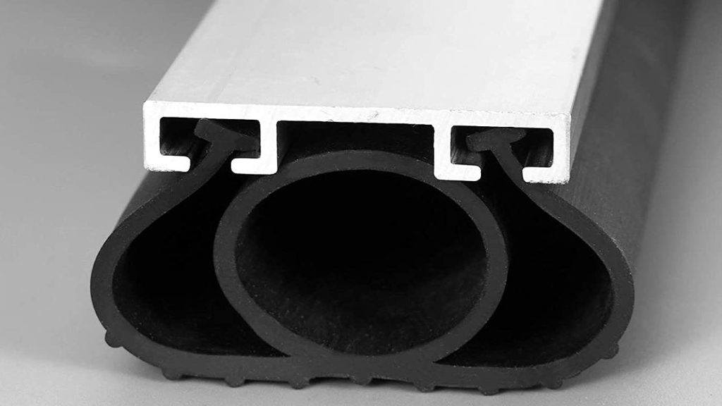 Garage door T track and weatherstripping